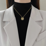 Magnetic Four-Leaf Clover Heart Necklace