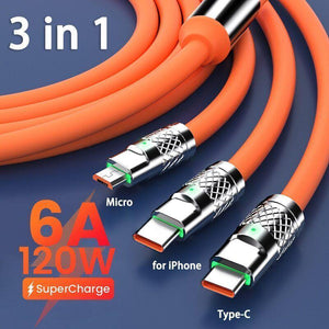 3 in 1 Lightning Cable - 5000mAh Power Bank, Pack of 1