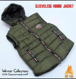 Men's Parachute Sleeveless Jacket - 1 Pc Hooded Neck Design