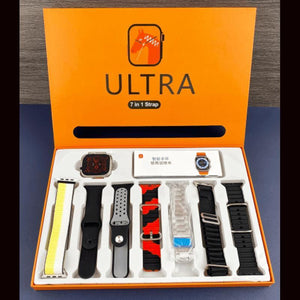 Ultra Smart Watch With Multicolor Straps