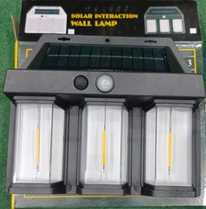 Rechargeable Motion Sensor Solar Wall Lamp - 3 Watts, 1 Pcs
